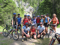 Montainbike-Gruppe der Skiabteilung auf 2 Tagestour